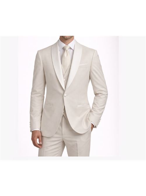 Abito Tevere Raso Panna BHARNABA | AB 2123/P.PANNA